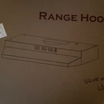 Akdy 24-in White Under Cabinet Range Hood W/ Charcoal Filter. Fixed Price $72.99.