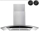 Akdy Wall Mount Range Hoods 18.5"lx29.3"wx30.4"h Convertible Stainless Steel. Fixed Price $217.00.
