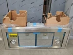 Ge Monogram Zv800sjss 36" Stainless Wall Range Hood Nob #152104 Mpa. Fixed Price $1400.00.