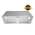 30 In Insert Range Hood Open Box 3-prong Plug, Stainless Steel, Led. Fixed Price $67.45.