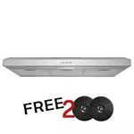 Akdy 36 Convertible Under Cabinet Range Hood W/ 2 Carbon Filters & Push Button. Fixed Price $149.99.