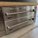 Viking Professional 36 Warming Drawers Set Of 2 Vewd162ss W Cabinet Free Ship. Fixed Price $899.99.