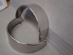 Chrome 7 Inch Head Light Visors Outside Visor Over The Rim Eyelids. Fixed Price $36.99.