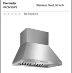Lot 3 Thermador Professional Series Wall Range Hood Integrated Blower Duct Cover. Fixed Price $2599.00.
