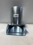 Zephyr Ak00042 6" Rainproof Wall Exhaust Cap W/damper & Bird Screen, Galvanized. Fixed Price $31.74.