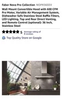 Faber 36-inch Nova Pro Wall Mounted Convertible Range Hood With 600 Cfm. Fixed Price $976.00.