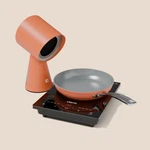 Ciarra Cooking Bundle 3: Hood To Go Orange & Induction Cooktop Fry Pan Pink. Fixed Price $369.99.