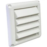 Deflecto Fresh Air Intake Vent Hood With Fixed Louvers For General White. Fixed Price $15.90.