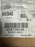 New - Whirlpool Hood Cover-base Part # W10738508. Fixed Price $150.00.