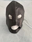 Mr. S Leather Deluxe-style Hood Open Eyes & Mouth Black Med Lace-up Back. Fixed Price $329.00.