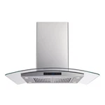 36 In. W Convertible Glass Island Mount Range Hood In Stainless Steel By Vissani. Fixed Price $389.00.