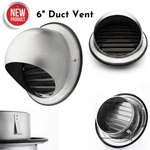 6in Duct Vent Wall Cover Exterior Cap Silver Kitchen Exhaust Fan Range Hood. Fixed Price $44.99.