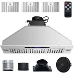 Insert Range Hood, 900cfm 4-speed, 36 Inch Stainless Steel Built-in Kitchen Vent. Fixed Price $239.18.