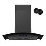 Range Hood 30 Inch 600 Cfm Wall Mount Led Convertible Black Stainless Firegas. Fixed Price $369.99.