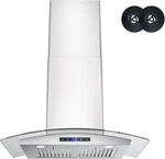 30" Stainless Steel Wall Mount Range Hood 600cfm With Led Lights & Filters. Fixed Price $366.99.