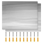 Ltseame 30" X 24" Stainless Steel Stove Backsplash 36" 24"(2-pc), Silver. Fixed Price $118.47.