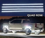 Ultra White 4pcs 4ft Quad Row Led Strips For Wheel Well Fender Grille Hood 12v. Fixed Price $161.49.