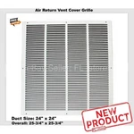 Air Return Vent Cover Grille 24 X Duct Size Steel Wall Ceiling Sidewall White. Fixed Price $35.29.