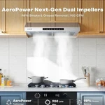 New Vikio 30 Range Hood 900 Cfm Led Lights. Fixed Price $225.39.