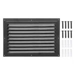 8"x12" Aluminum Gable Vent Exterior Wall Outlet Hvac Air Grille Black. Fixed Price $18.24.