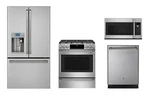 Ge Cafe Stainless Kitchen Package With 30" Dual Fuel Range. Fixed Price $9350.00.