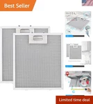 Efficient Aluminum Grease Filter For Broan B5 Series (9x10.25inch) - 2 Pack. Fixed Price $80.99.