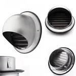6in Duct Vent Wall Cover Exterior Cap Silver Kitchen Exhaust Fan Range Hood. Fixed Price $43.97.