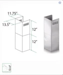 Z Line Chimney Short Kit For 7-8 Foot Ceilings 2 Pieces Part# Sk-455476477667697. Fixed Price $59.99.