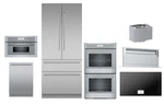 Thermador Master Piece Set 36" Fridge Induction Top Double Oven Downdraft Dish. Fixed Price $26999.00.