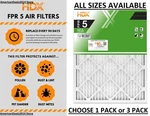 1 Pack Or 3 - Air Filter Standard Pleated Fpr 5 Dust Filters Furnace Ac. Fixed Price $9.84.