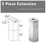 Zline Chimney Extension Island Range Hood 12 Ft Ceiling Gl1i, Gl2i, Ke2i, Kl3i. Fixed Price $299.99.
