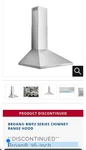 Broan Chimney Rang Hood Bwp2366ss. Fixed Price $300.00.