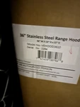 Verona 30 Ss Hood/600 Cfm Vehood3610. Fixed Price $875.00.