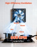 Vevor 10 Inch Exhaust Fan, 988 Cfm High Velocity Wall Mount Vent Fan With On/off. Fixed Price $47.90.