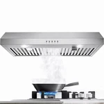 Kitchen 30in Under Cabinet Range Hood 600cfm 3-speed Vent Stainless Steel W/leds. Fixed Price $124.09.