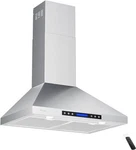 Aroan Wall Mount Range Hood With Ducted/ductless Convertible Duct, 36 Inch 780cf. Fixed Price $147.87.
