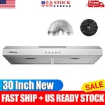 Kitchen Range Hood 30 Inch Under Cabinet Cook 3-speed Vent Fan Ducted/ductless. Fixed Price $107.87.