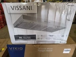 Vissani Lora 30 In Wall-mount Range Hood, Stainless Steel, Chimney Led. Fixed Price $165.00.