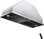 30" Black Stainless Steel Range Hood, 900 Cfm, Touch Control & Gesture Sensing. Fixed Price $549.99.