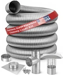 Forever Vent 6 Inch Diameter Smoothwall Stainless Steel Chimney Liner Kits. Fixed Price $565.95.