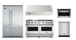 Viking Professional Package With 60" Gas Range And 48" Built In Refrigerator. Fixed Price $39206.00.