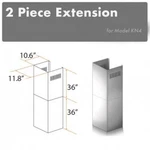 Zline Chimney Extension Wall Range Hood Up To 12 Ft Ceiling For Kn4. Fixed Price $279.99.