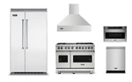 Viking Professional Package W 7 Series 48" Dual Fuel Range And Refrigerator. Fixed Price $39816.00.