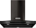 Kitchenaid 30" Black Stainless Steel Wall Mount Convertible Hood - Kvwb600hbs. Fixed Price $1200.00.