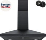 Black Range Hood 30 Inch, Wall Mount Kitchen Ducted/ductless Convertible, 4. Fixed Price $192.00.