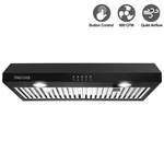 Sndoas 600cfm Kitchen Under Cabinet Range Hood 30in Black Cook Fan W/leds New. Fixed Price $139.99.