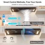 900 Cfm Brano Insert Range Hood - Voice/gesture/touch Control & Stainless Steel. Fixed Price $269.99.