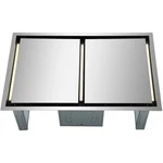 Forno Frhre531244 44" Stainless Island Ceiling Mount Range Hood Nib #159197. Fixed Price $1699.00.