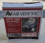 Air Vent 1170 Cfm Power Attic Mount Ventilator Fan Rv26ml 53830 Gray *open Box*. Fixed Price $99.99.