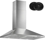 Molingdun Range Hood 30-inch 450 Cfm Wall Mount Kitchen In Cold Steel. Fixed Price $122.39.